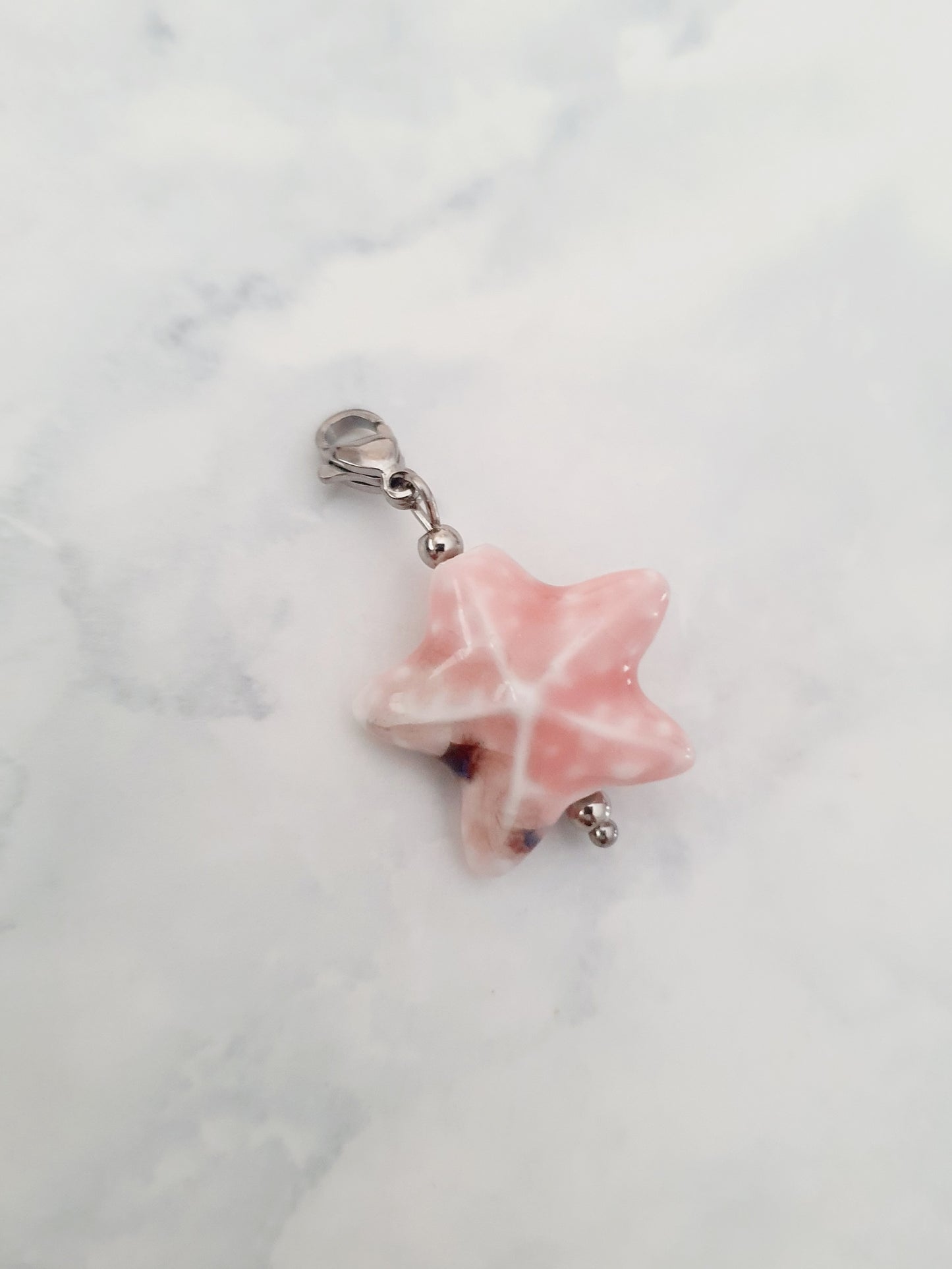 Charm Étoile de Rivage - argenté | rose
