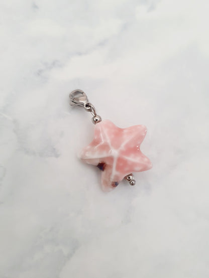 Charm Étoile de Rivage - argenté | rose