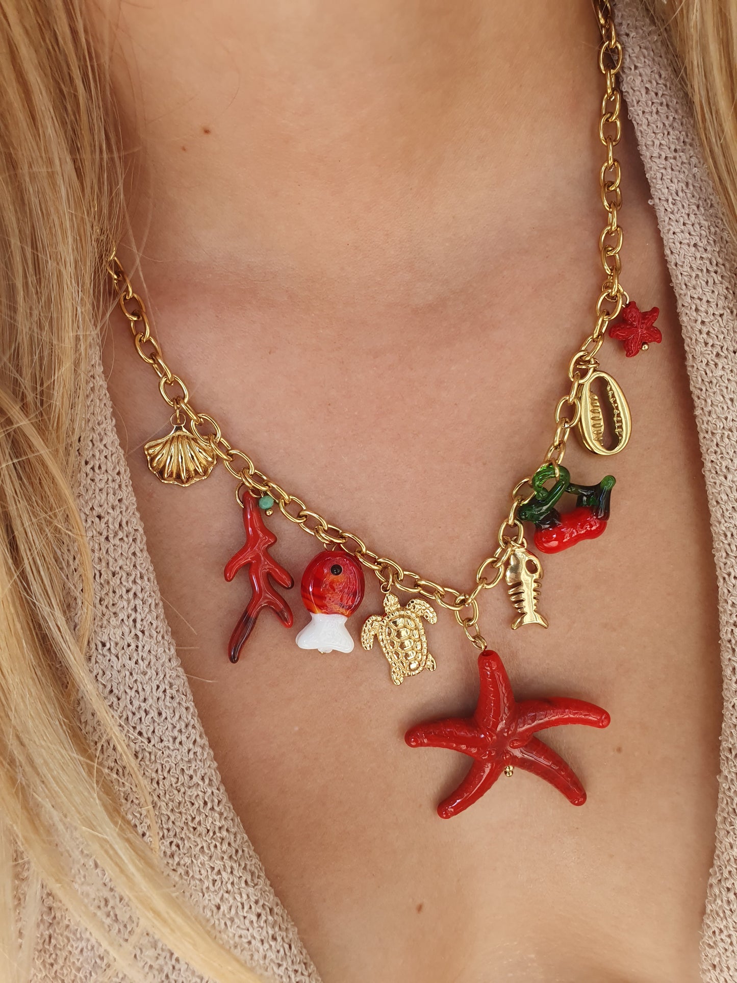 Collier Île aux Tresors - doré