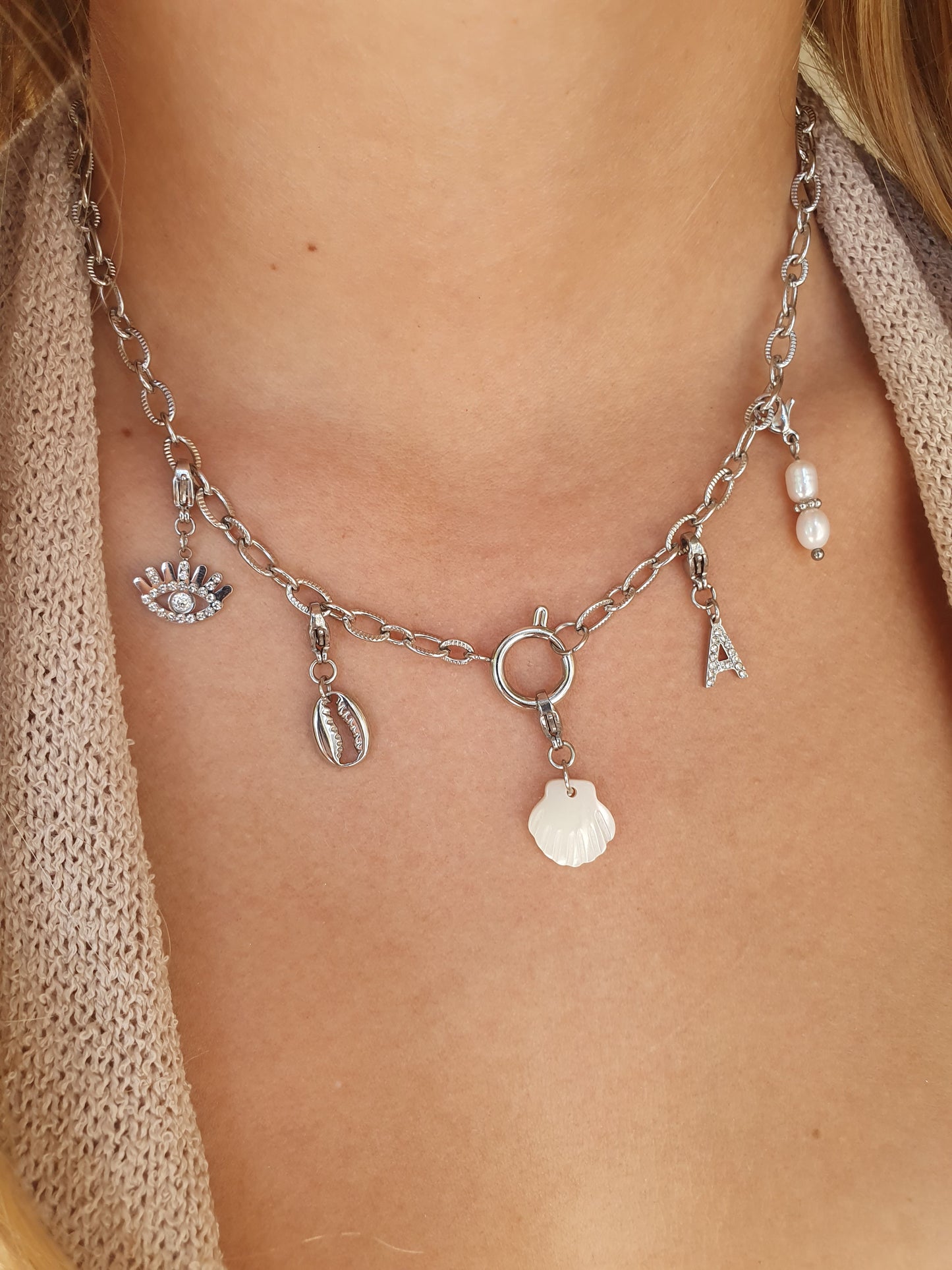 Collier Baby TIFFANIA (personnalisable) - argenté