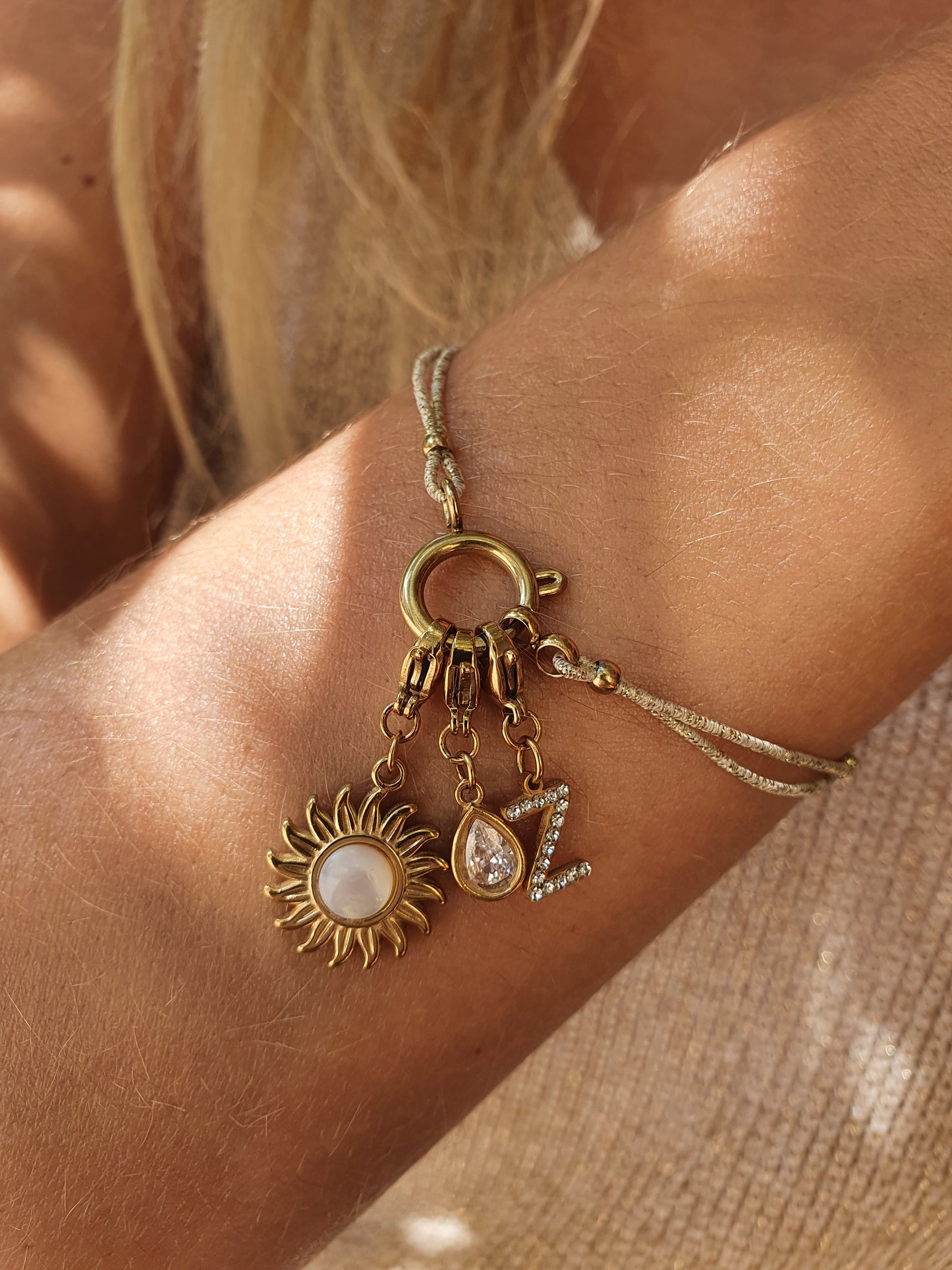 Bracelet élastique ISULA personnalisable - doré