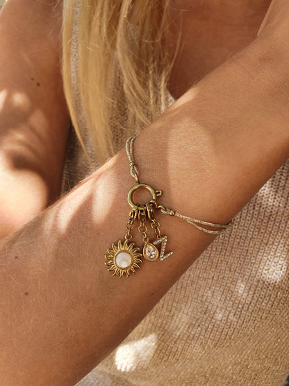 Bracelet élastique ISULA personnalisable - doré