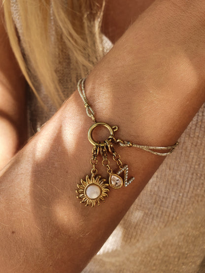 Bracelet élastique ISULA personnalisable - doré