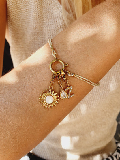 Bracelet élastique ISULA personnalisable - doré