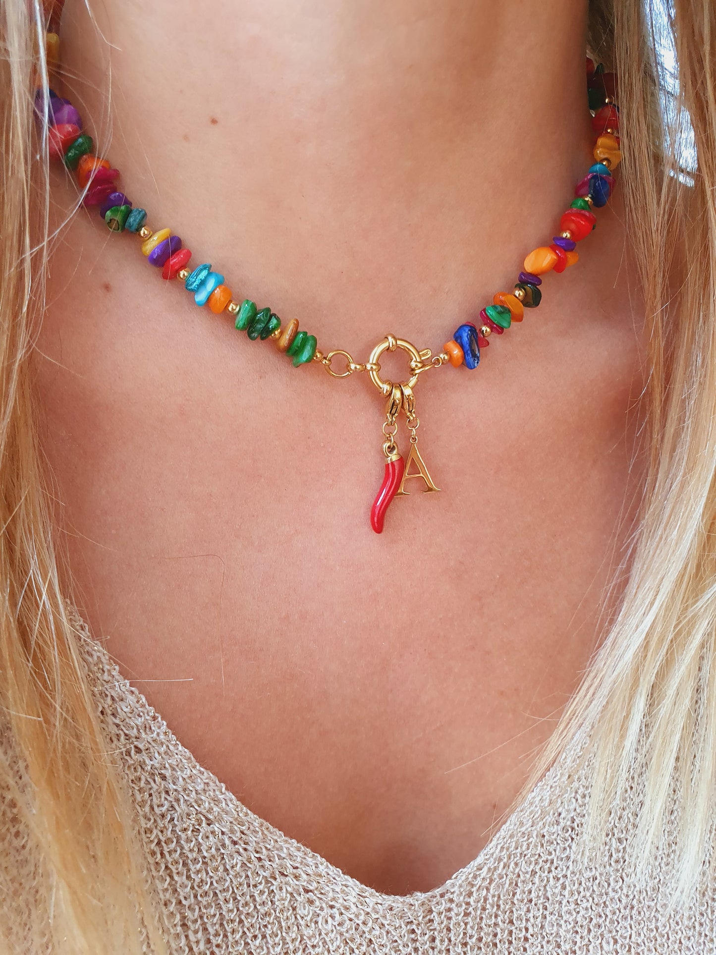 Collier NATURA (personnalisable) - doré