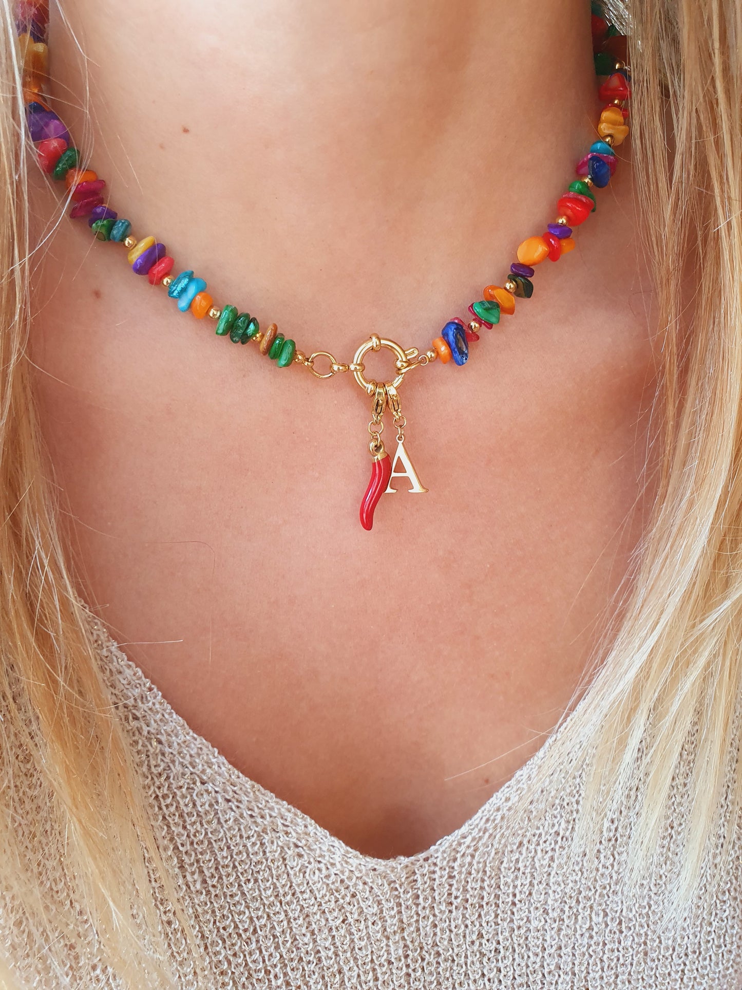 Collier NATURA (personnalisable) - doré