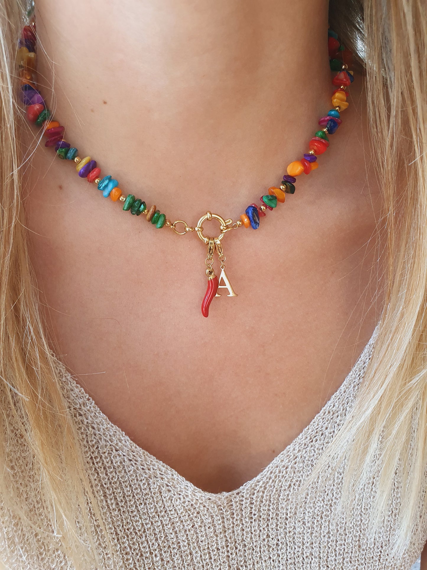 Collier NATURA (personnalisable) - doré