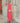 Robe longue fluide bretelles croisées - rose corail
