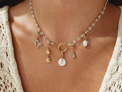 Collier AUREA (personnalisable) - doré | blanc