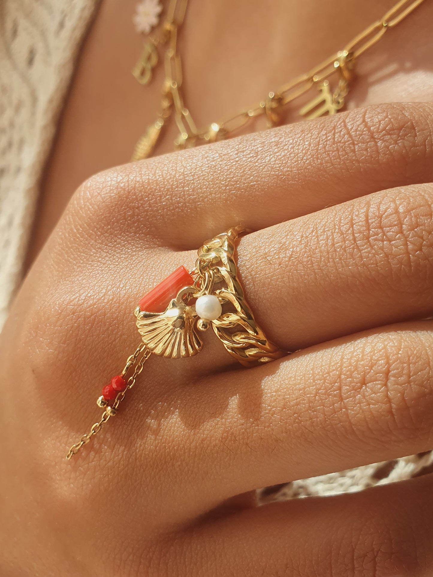 Bague ALGUA - doré