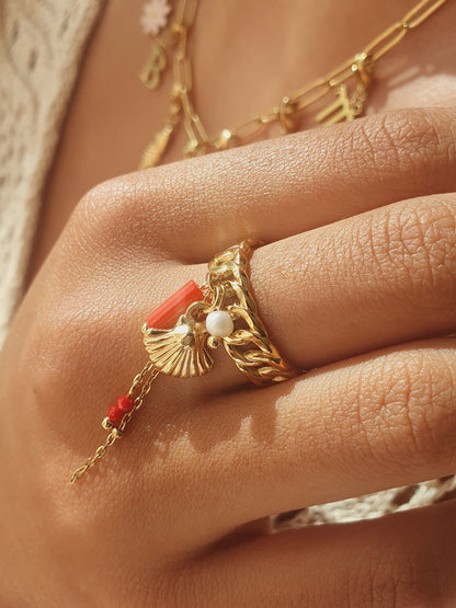 Bague ALGUA - doré