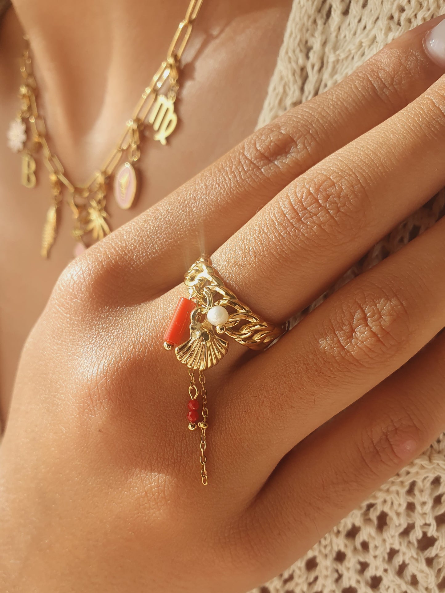 Bague ALGUA - doré