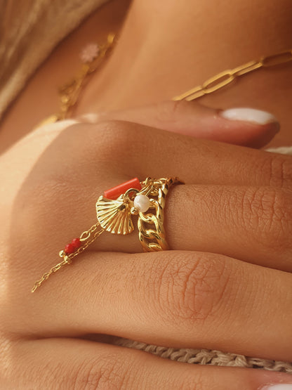 Bague ALGUA - doré