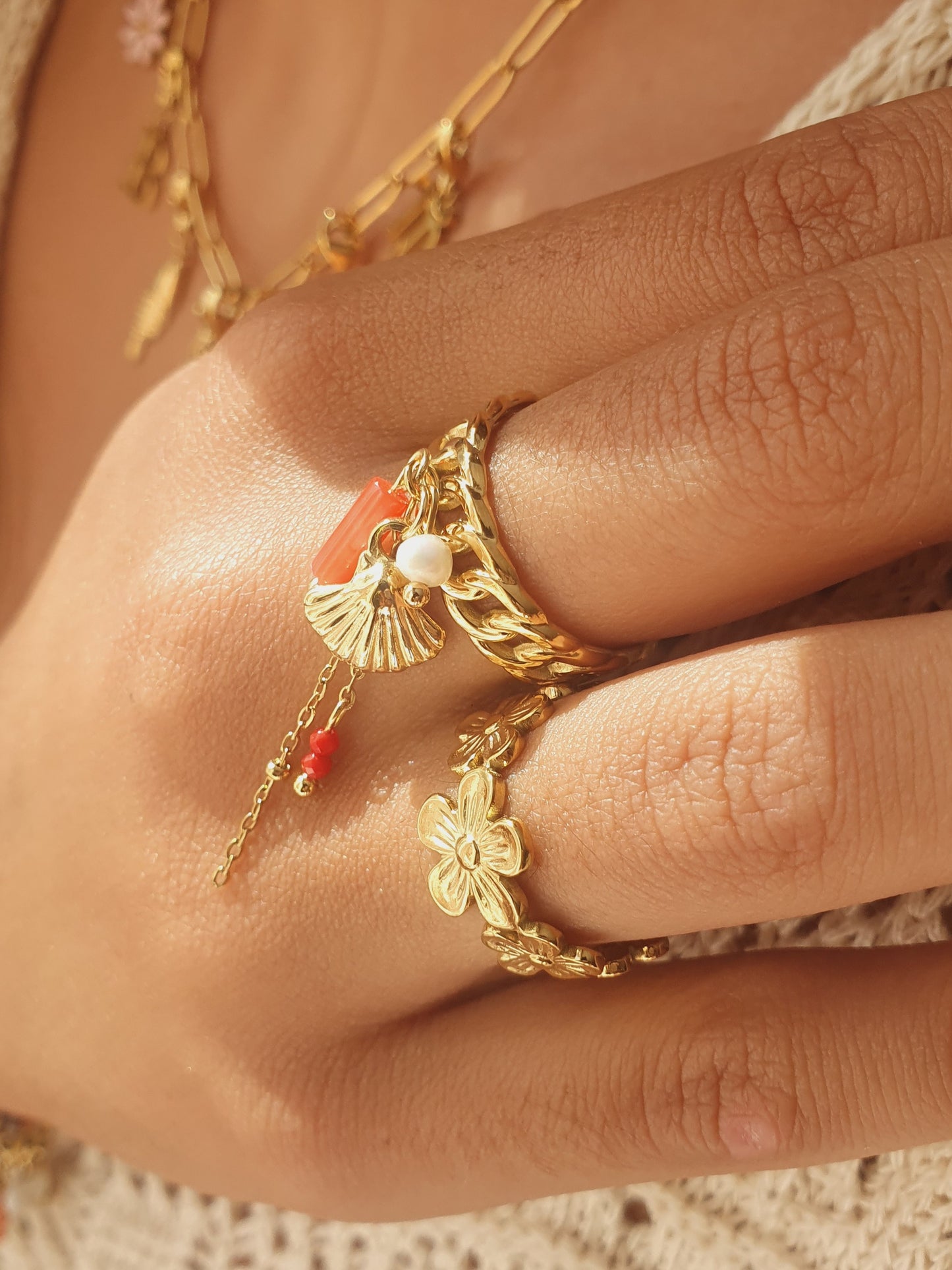 Bague ALGUA - doré