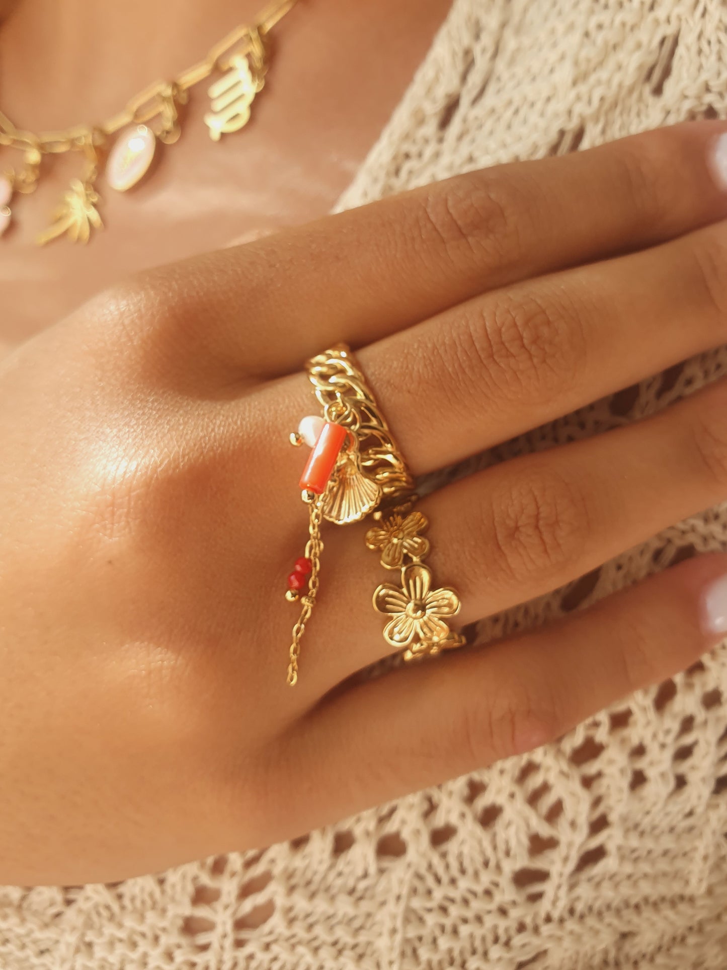 Bague ALGUA - doré