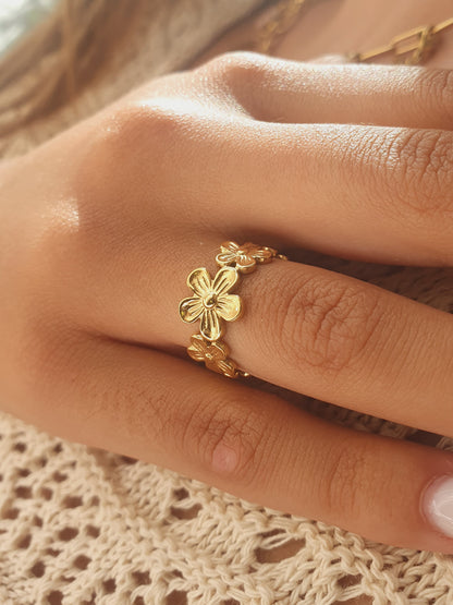 Bague baby FLOWERS - doré