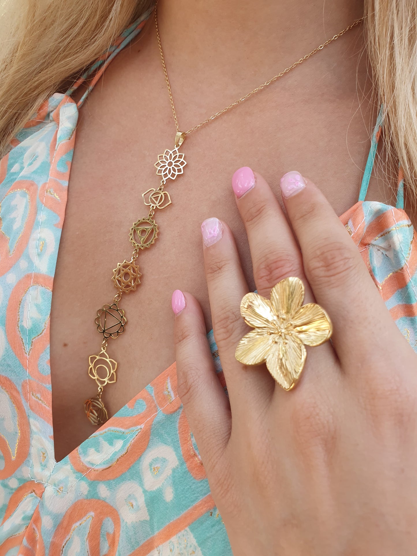 Bague fleur BALI - doré