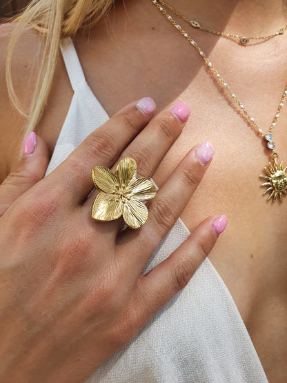 Bague fleur BALI - doré