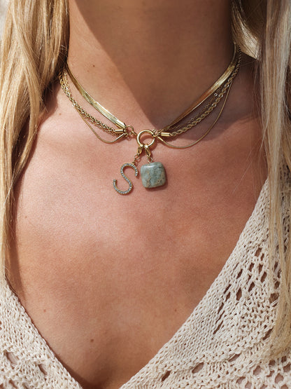 Collier 4 chaînes ELORYNE (personnalisable) - doré