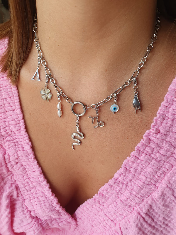 Collier ELYORA (personnalisable) - argenté