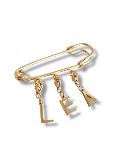 Broche personnalisée - doré