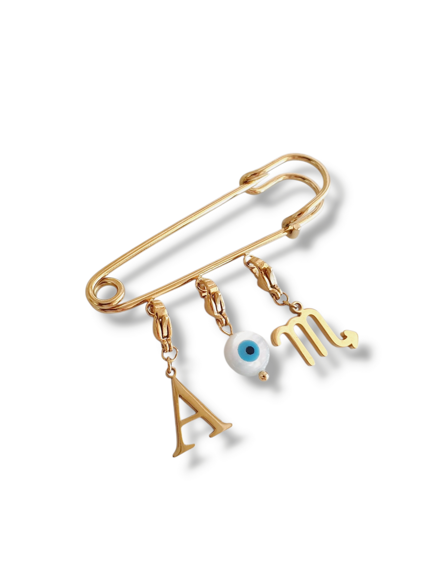 Broche personnalisée - doré
