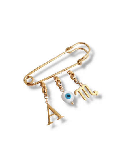 Broche personnalisée - doré