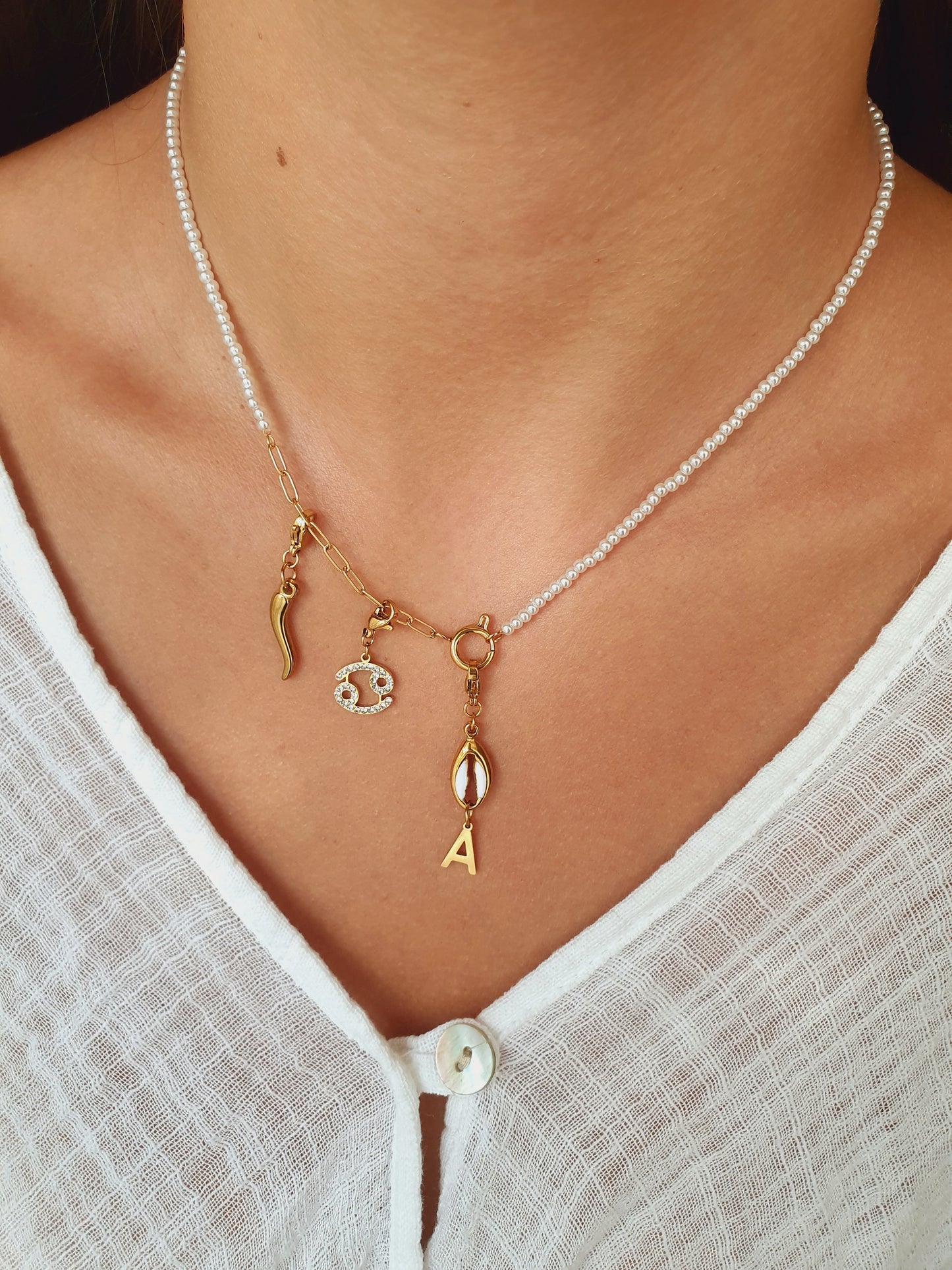 Collier ISORIA (personnalisable) - doré