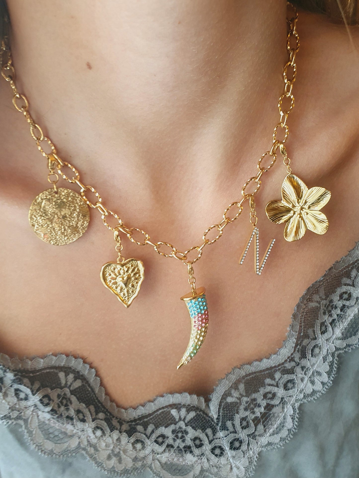 Collier NELINE (personnalisable) - doré