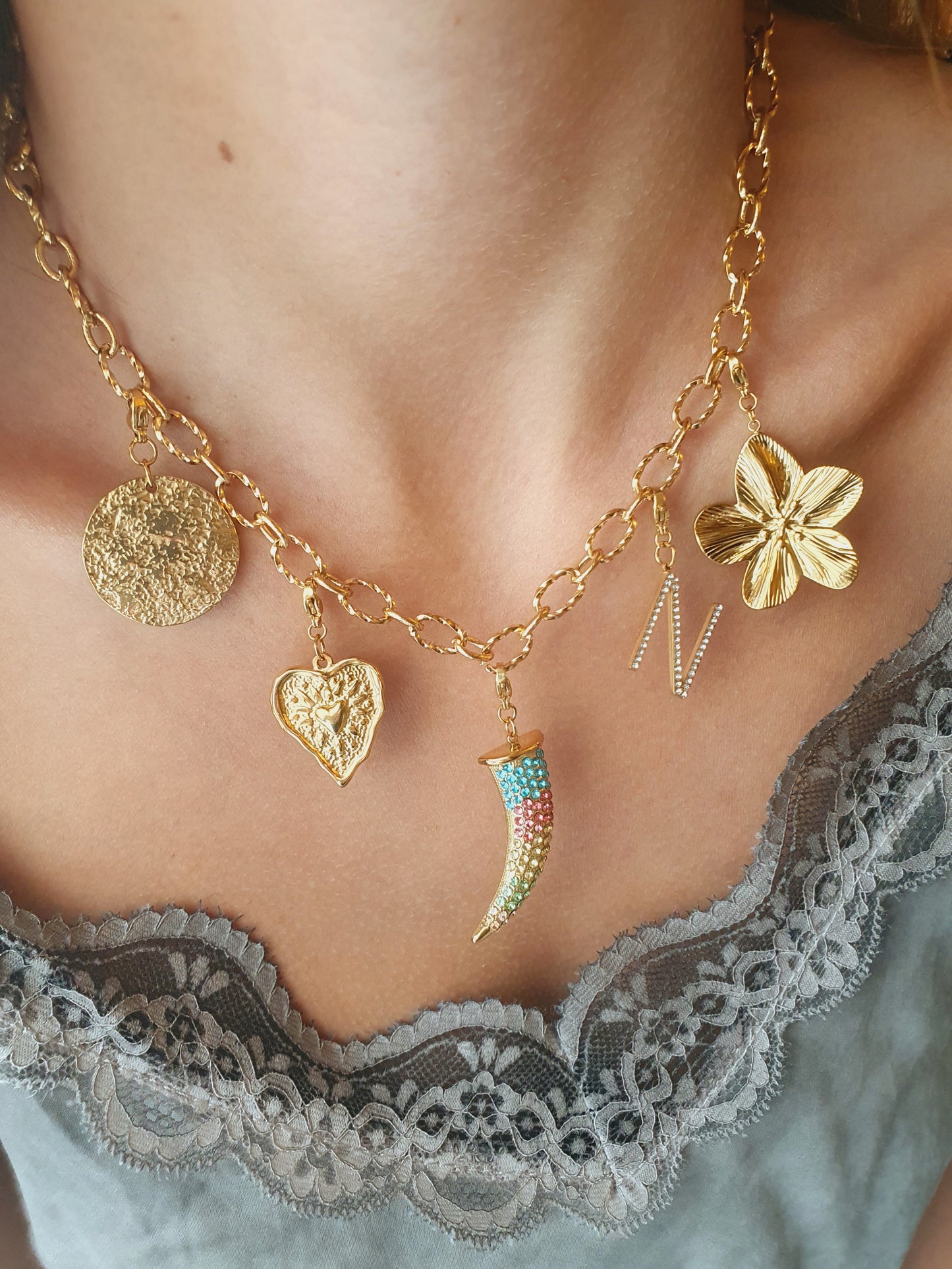 Collier NELINE (personnalisable) - doré