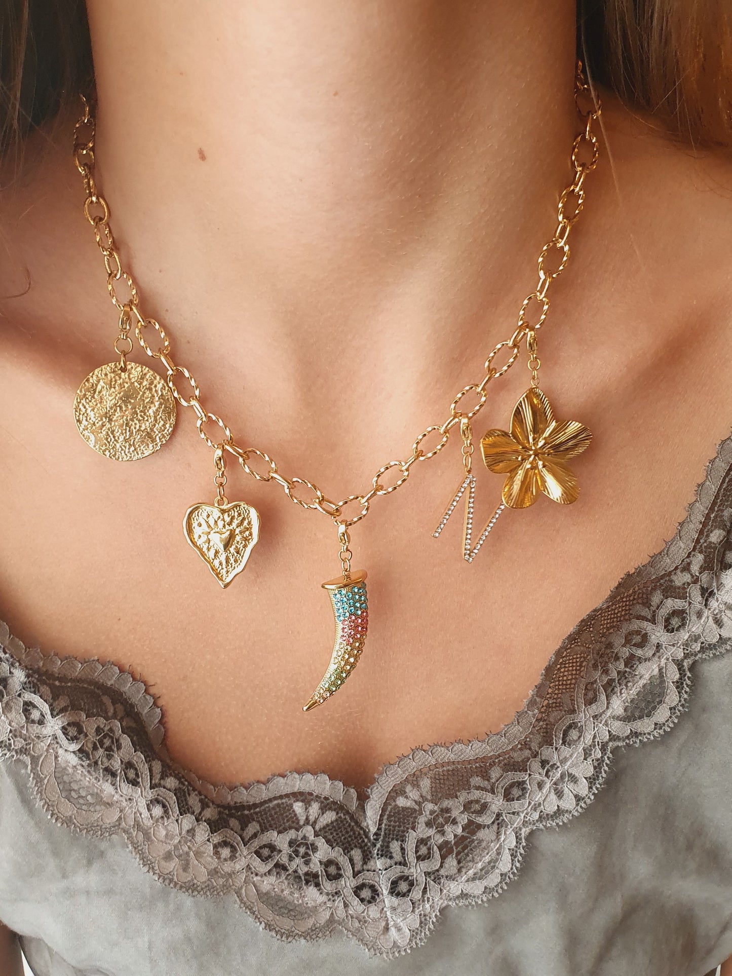 Collier NELINE (personnalisable) - doré