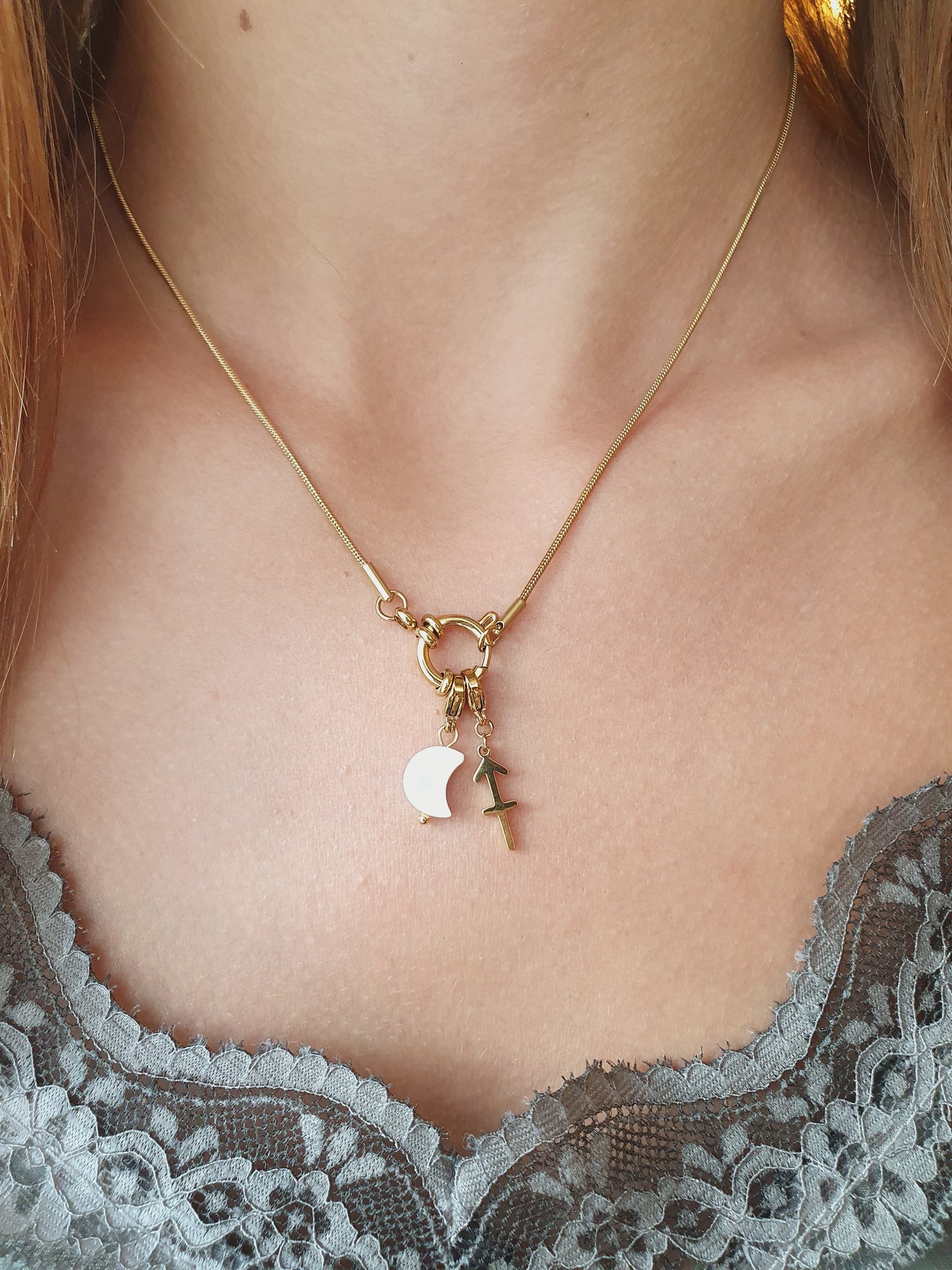 Collier ELVORIA (personnalisable) - doré