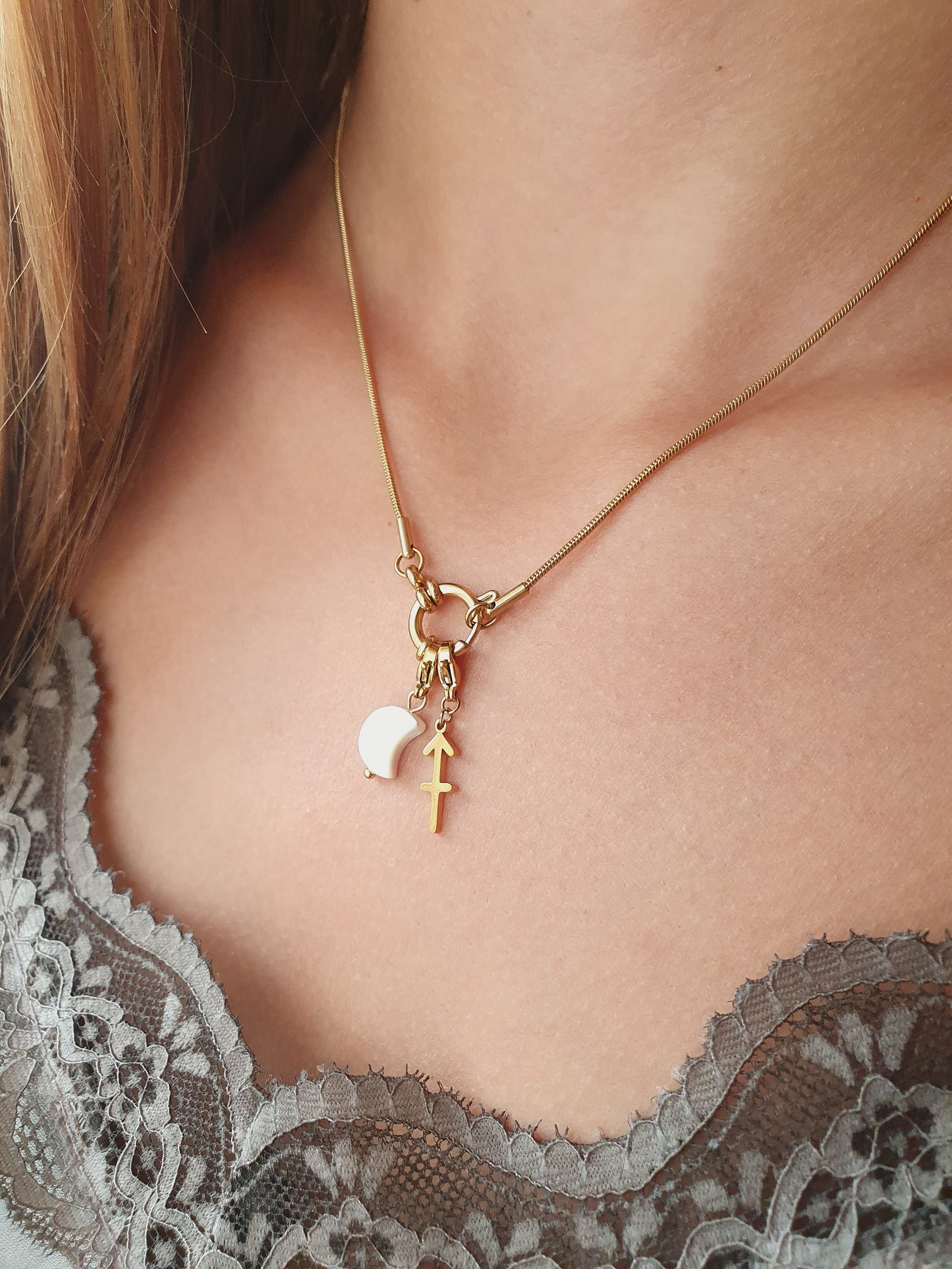 Collier ELVORIA (personnalisable) - doré