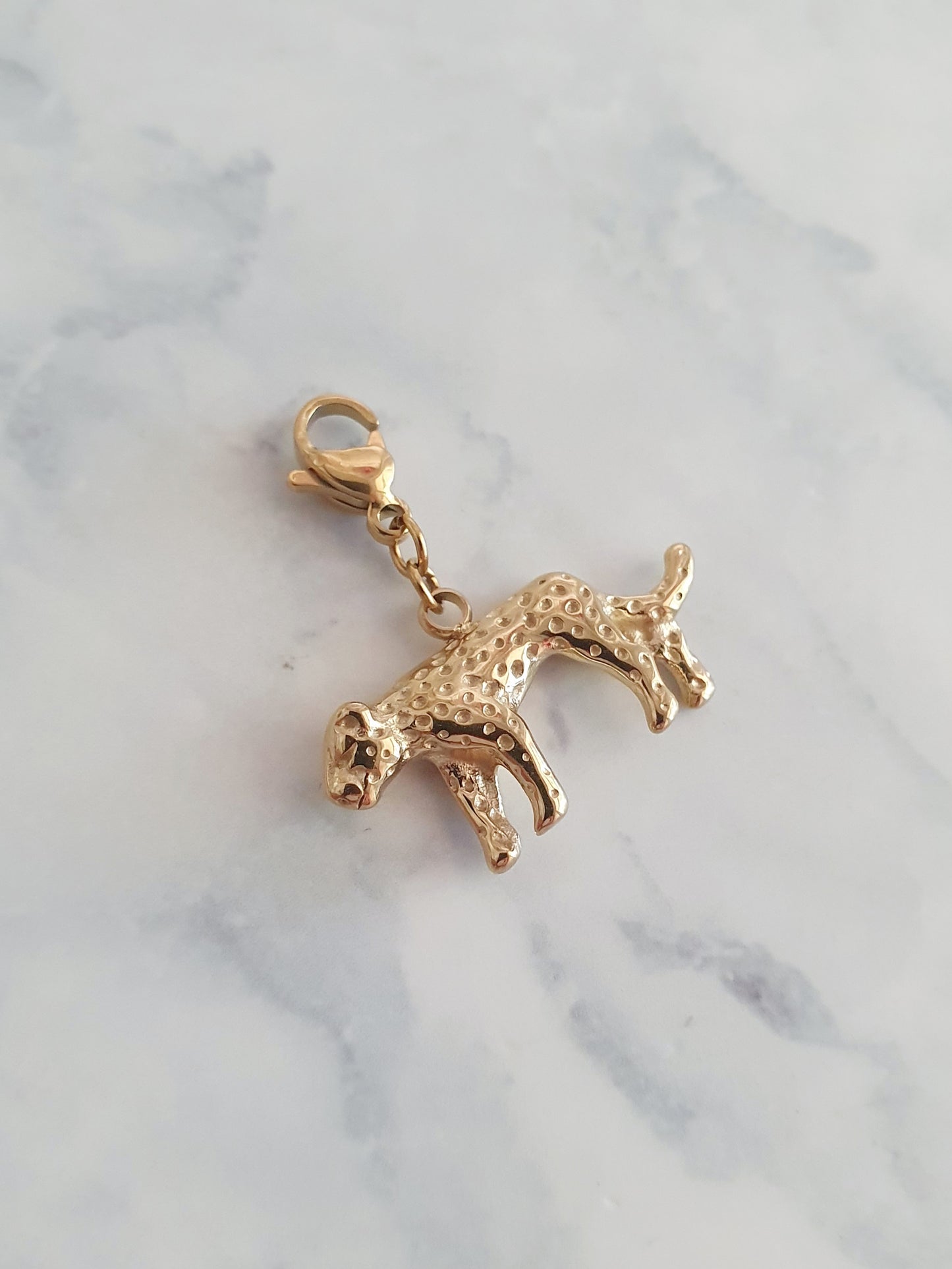 Charm léopard 3D - doré | PREMIUM