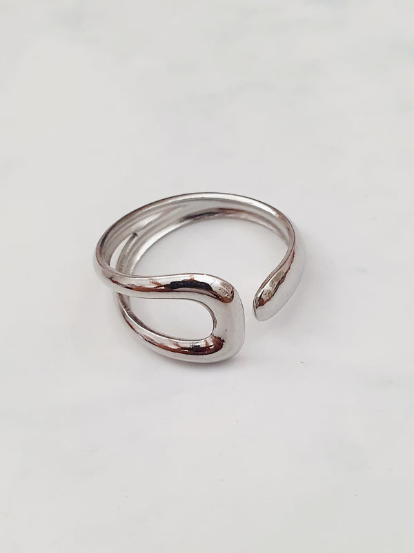 Bague destockage - argenté