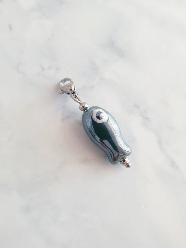 Charm poisson - argenté | gris anthracite