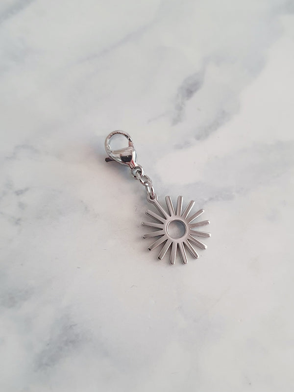 Charm soleil nouveau - argenté