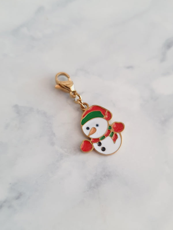 Charm bonhomme de neige - doré | Édition limitée