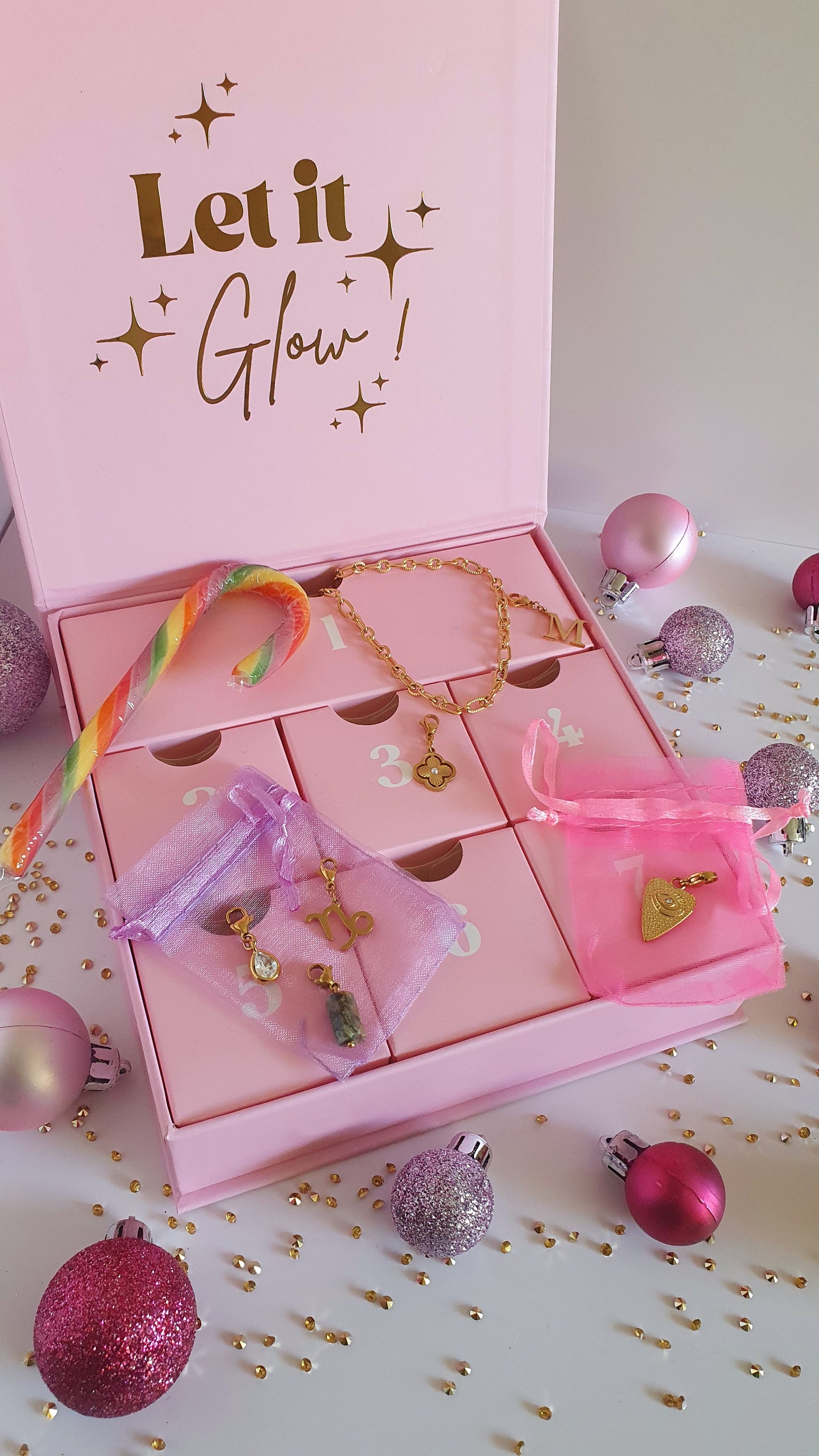 Calendrier de l’Avent personnalisé - Bijou charms | 7 cases
