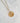 Collier médaille & coeur zircons à graver | Doré