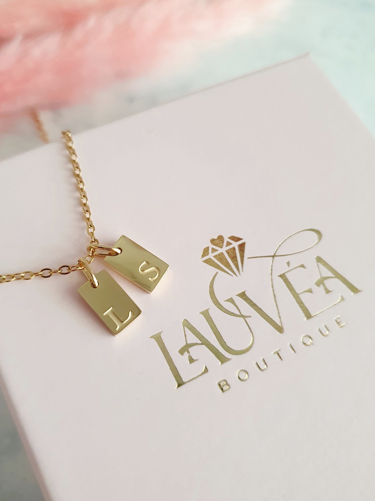 Collier plaque(s) initiale(s)