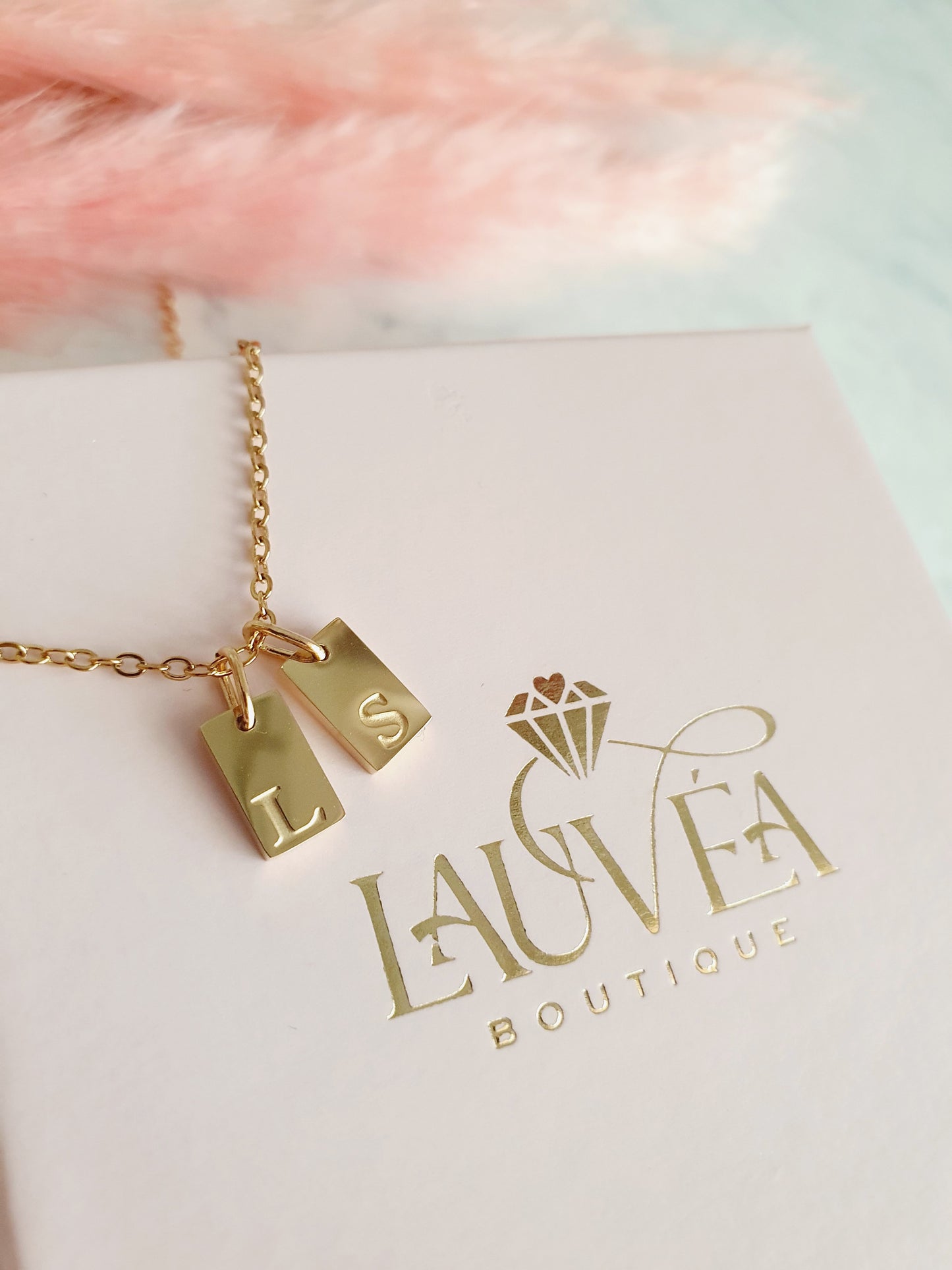 Collier plaque(s) initiale(s)