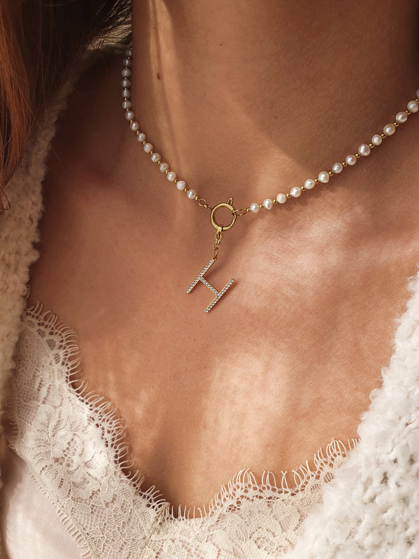 Collier initiale THE BOLD CHARM - doré