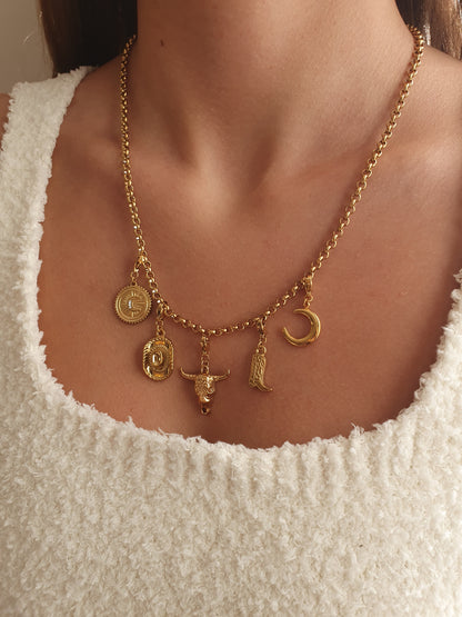 Collier SOLENA (personnalisable) - doré