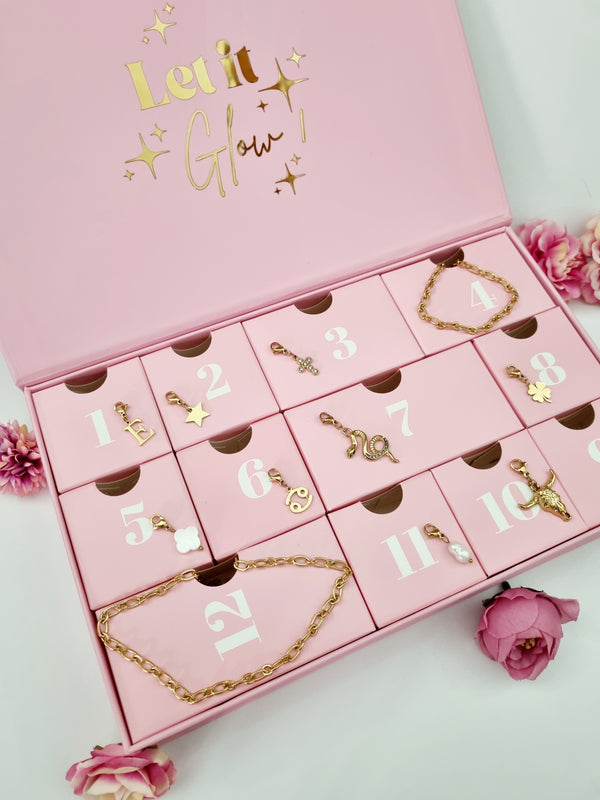 Calendrier de l’Avent personnalisé - Bijou charms | 12 cases