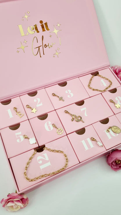 Calendrier de l’Avent personnalisé - Bijou charms | 12 cases
