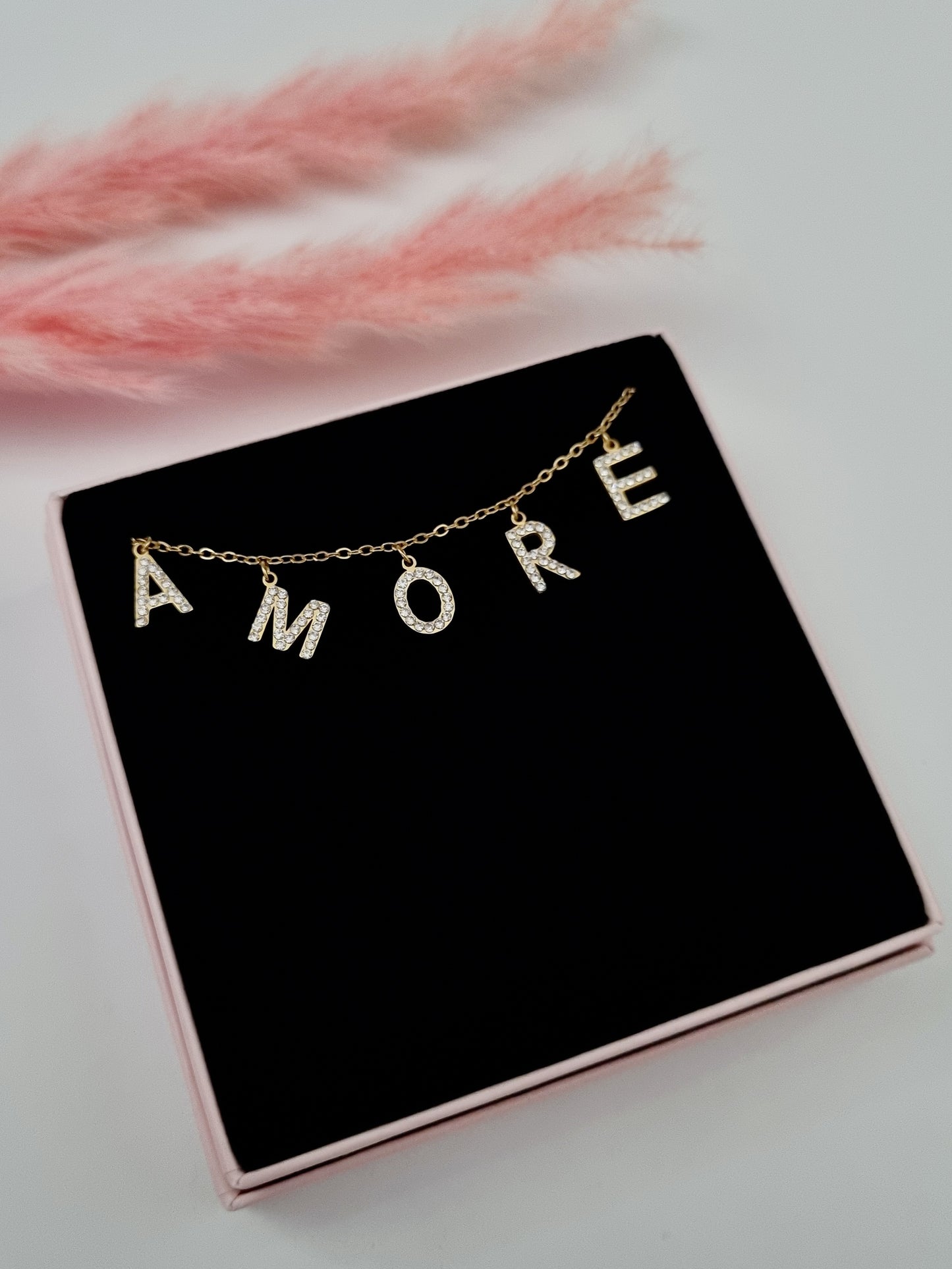 Bracelet AMORE zircons - coloris au choix