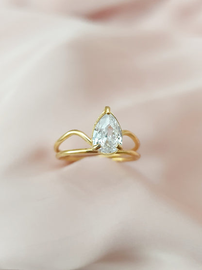 Bague DELYANE - doré