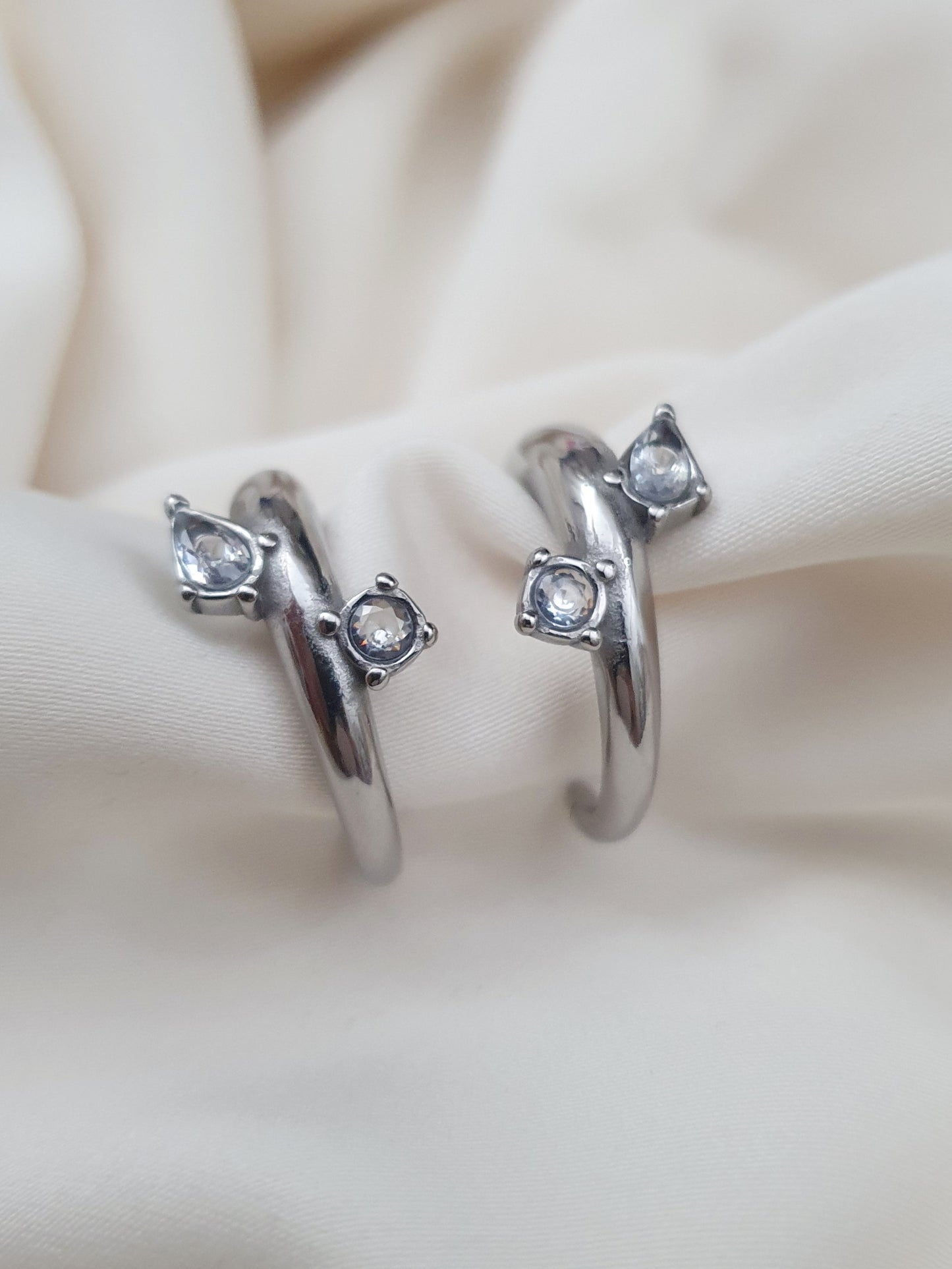 Boucles d'oreilles YNARIA - argenté