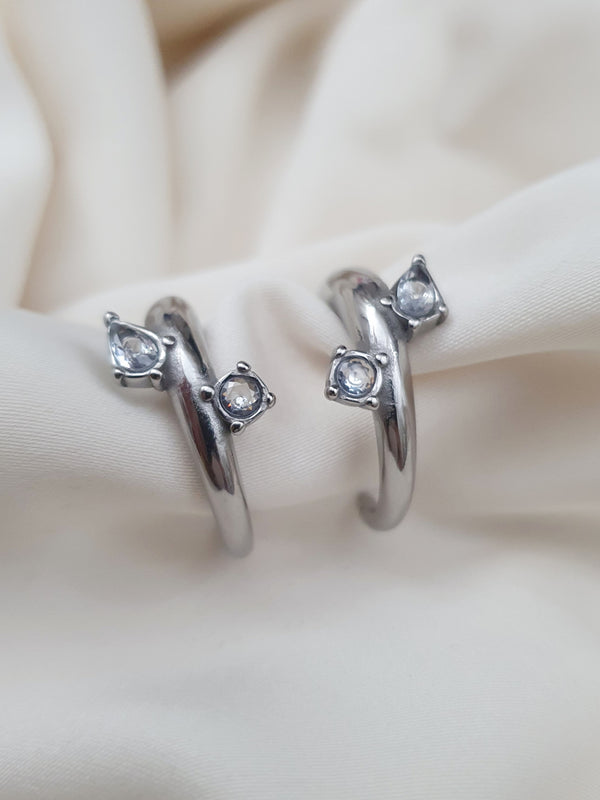 Boucles d'oreilles YNARIA - argenté